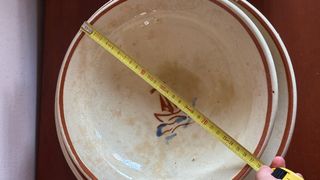 Cerámica La Bisbal 5 Cuencos con diseño de velero