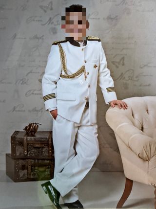 Traje Comunión Almirante Blanco Tizzas