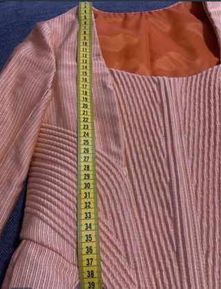 Corpiño fallera naranja