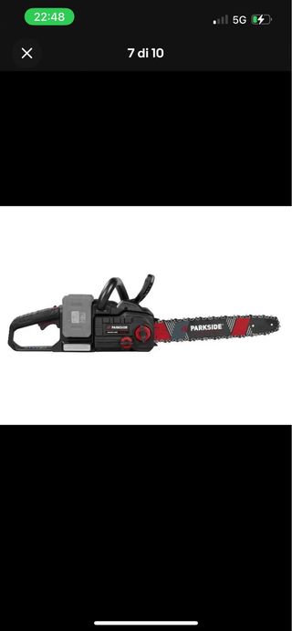 Motosega Batteria 40V Parkside Performance nuova