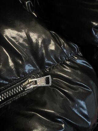 Cappotto Moncler Nero Laccato