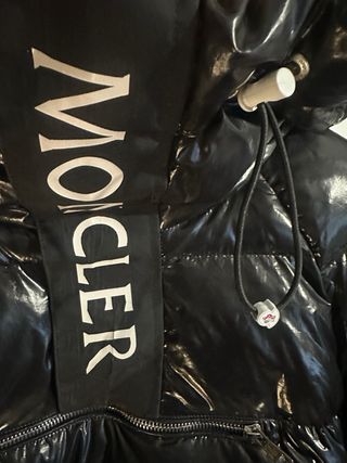 Cappotto Moncler Nero Laccato