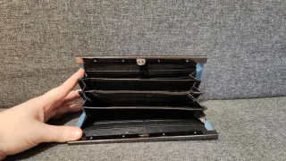 Cartera LAROME Piel Metal Azul