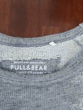 Felpa grigia con fantasia