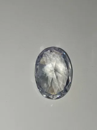 Zaffiro bainco 19.45 Ct Colore D Purezza IF