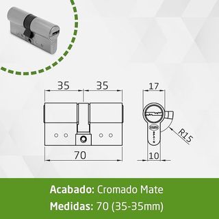 Amig Cilindro Seguridad 5 Llaves Mod 10000