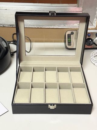 Caja SONGMICS para 10 Relojes Negra