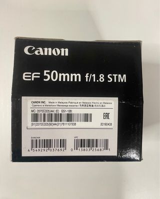 Objetivo Canon EF 50mm f/1.8 STM