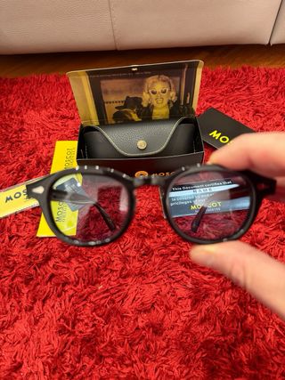 Occhiali MOSCOT LEMTOSH Neri Lente Azzurra Tg 46