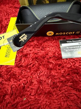 Occhiali MOSCOT LEMTOSH Neri Lente Azzurra Tg 46