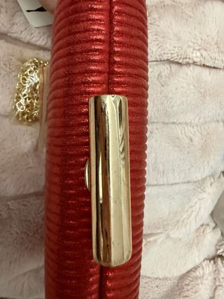 Bolso de fiesta rojo vibrante