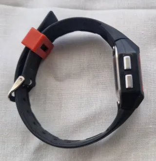 Reloj Digital Deportivo Negro Rojo niños