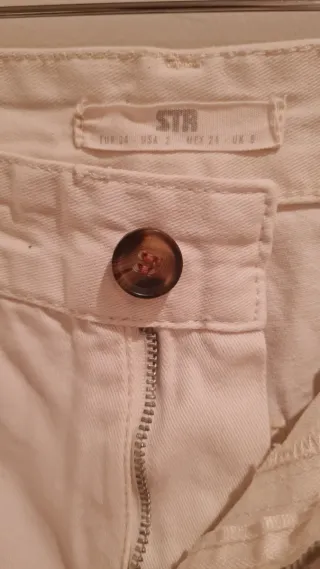 Pantalón cargo beige mujer