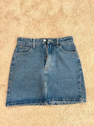 Faldas vaqueras blanca y azul talla 34