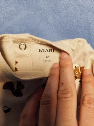 Pelele bebé estampado ardillas 1 mes (56cm)