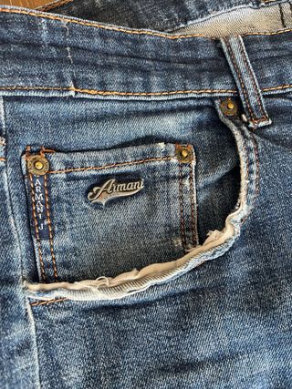 Pantalones Vaqueros Armani Azules