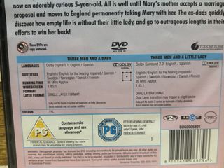 3 hombres y un bebe y 3 hombres y una pequeña dvd