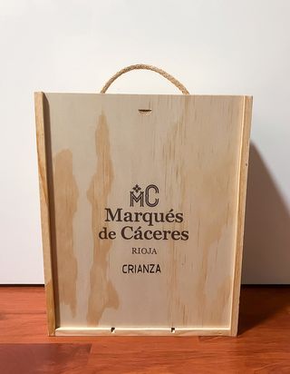 SCATOLA IN LEGNO PER BOTTIGLIE DI VINO - MC MARCHESE DI CÁCERES