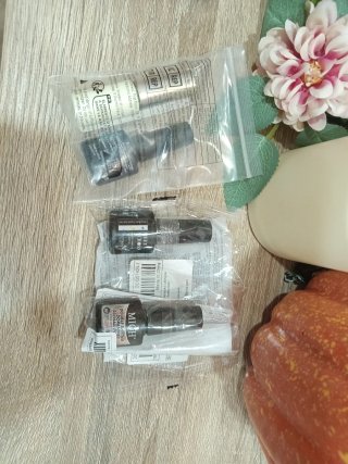 4 Esmaltes Gel Brillo Diamantes Negro brillante y