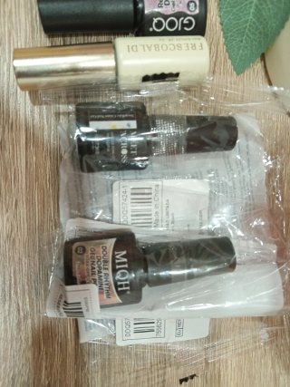 4 Esmaltes Gel Brillo Diamantes Negro brillante y