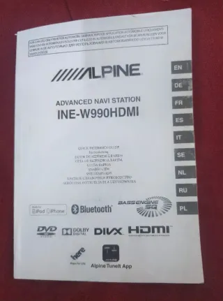 Manual Alpine INE-W990HDMI