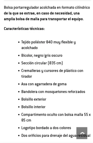 Bolsa Cressi Sub para regulador con red