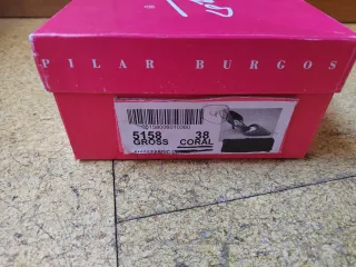 Zapatos de fiesta Pilar Burgos raso coral talla 38