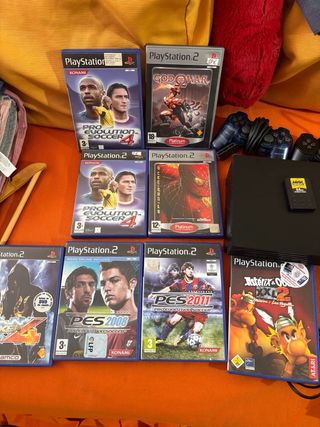 Consola PS2 con juegos y mandos original