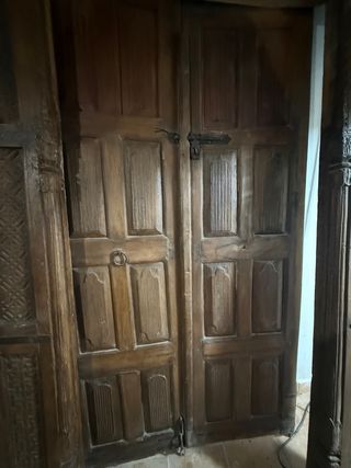 Puerta Antigua Madera Tallada
