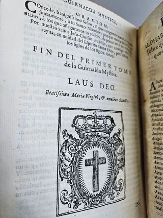 GUIRNALDA MÍSTICA - 1754 - Libro Antiguo