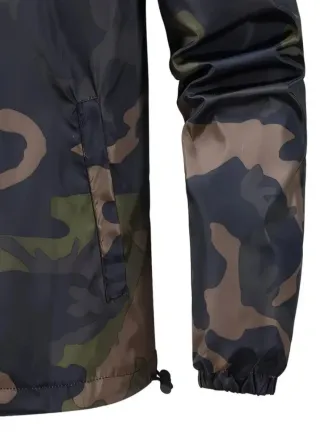 Chubasquero cortavientos camuflaje