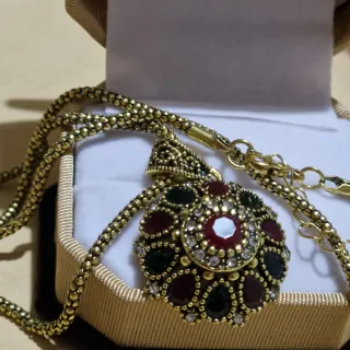 collana +pendente placcati oro 18 k