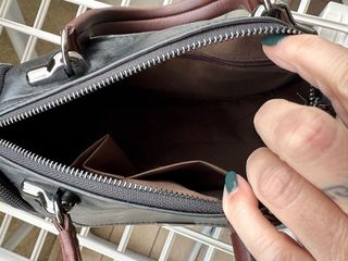 Borsa bauletto in pelle nera