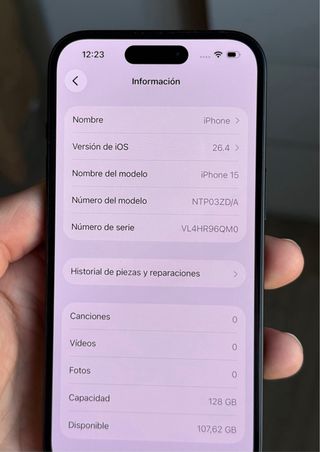 ¡¡ iPhone 15 con 100% BATERÍA !!