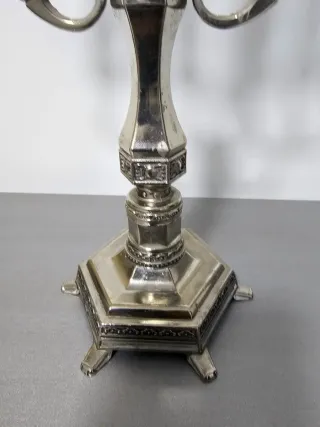 Candelabro hebreo 7 brazos plata