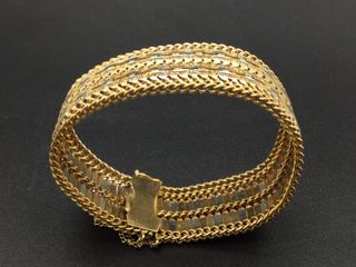 brazalete oro 18k