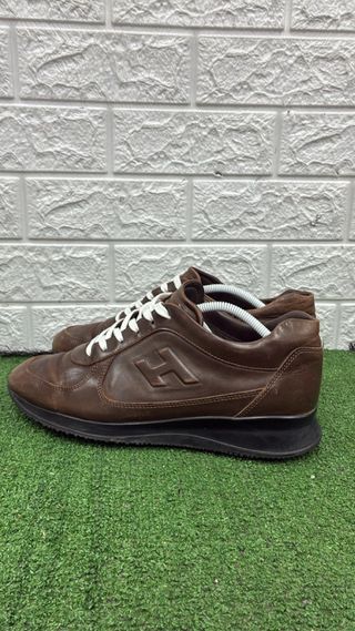 Scarpe Hogan Uomo Marrone Pelle