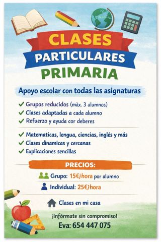 Profesora particular primaria Tudela