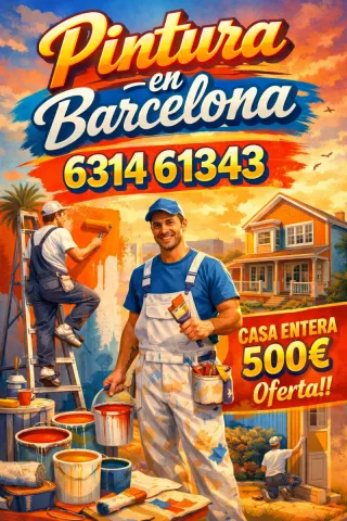 Pintura de casas en Barcelona 500€
