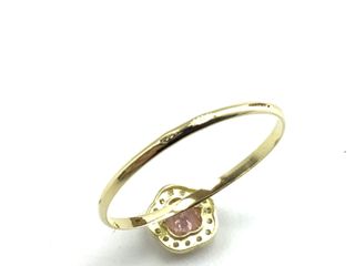 anillo oro 18k con piedra con circonita