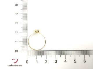 anillo oro 18k con piedra con circonita