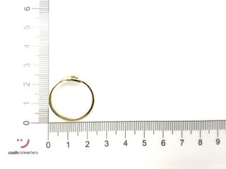 anillo oro 18k con circonita