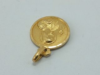 colgante oro 18k con piedra