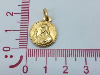 colgante oro 18k con piedra