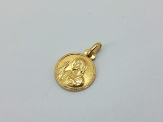 colgante oro 18k con piedra