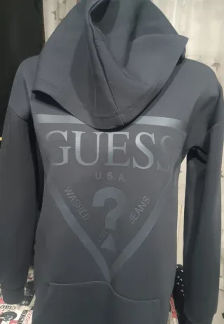 Vestido Sudadera Guess Negro.