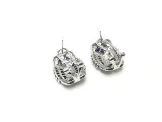 pendientes oro 18k con piedra con diamante