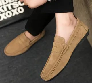 Mocasines de ante eco  para hombre