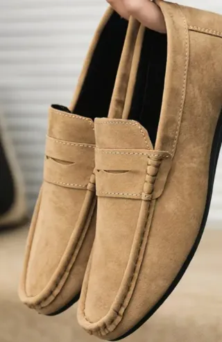 Mocasines de ante eco  para hombre