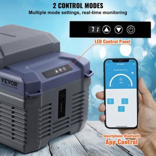 Refrigerador de Coche, Refrigerador de Coche de 12 Voltios, Congelador Portátil de 12 L de Zona Única, Rango Ajustable de -4℉ a 68℉, Enfriador de Compresor de 12/24V CC y 100-240V CA para Activida...